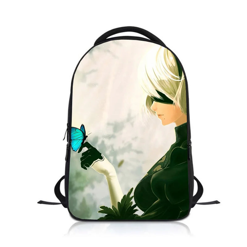 Anime NieRAutomata Kids Backpack Kindergarten Bookbag