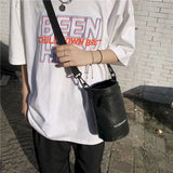 Cylindrical Shoulder Bag Japanese Style Men's Small Messenger Bag