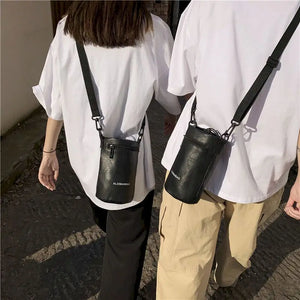 Cylindrical Shoulder Bag Japanese Style Men's Small Messenger Bag