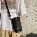 Cylindrical Shoulder Bag Japanese Style Men's Small Messenger Bag
