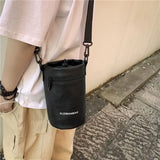 Cylindrical Shoulder Bag Japanese Style Men's Small Messenger Bag
