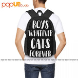 Funny Cat Lover Backpack Large Capacity Shoe Bag Gym Bag