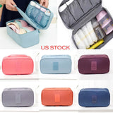 Packing Cube Travel Bag Organizer Set - Bra Underwear Socks Cosmetic