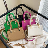 Small Braided Shopper Tote Bag Women's Crossbody Shoulder Bag