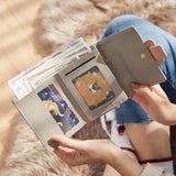 Flower Short Wallet Women PU Leather Female Wallets Purse
