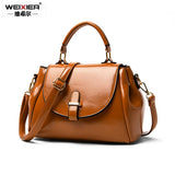 Vintage Leather Crossbody Bag for Women