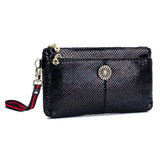 Stylish Serpentine Handbag for Women Clutches Zipper Large Capacity