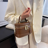 Barrel-shaped Shoulder Bags Women Crossbody Square Bag and Purses