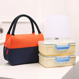 Canvas Lunch Bag Insulated Thermal Lunch Tote for Women Kids School