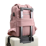 Casual Nylon Women Backpack High School Bag Multi-pocket Travel Bag