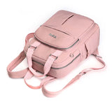 Casual Nylon Women Backpack High School Bag Multi-pocket Travel Bag