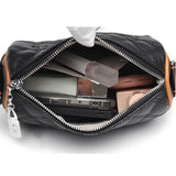 Casual Diamond Lattice Crossbody Handbags Women's Leather Shoulder Messenger Bag