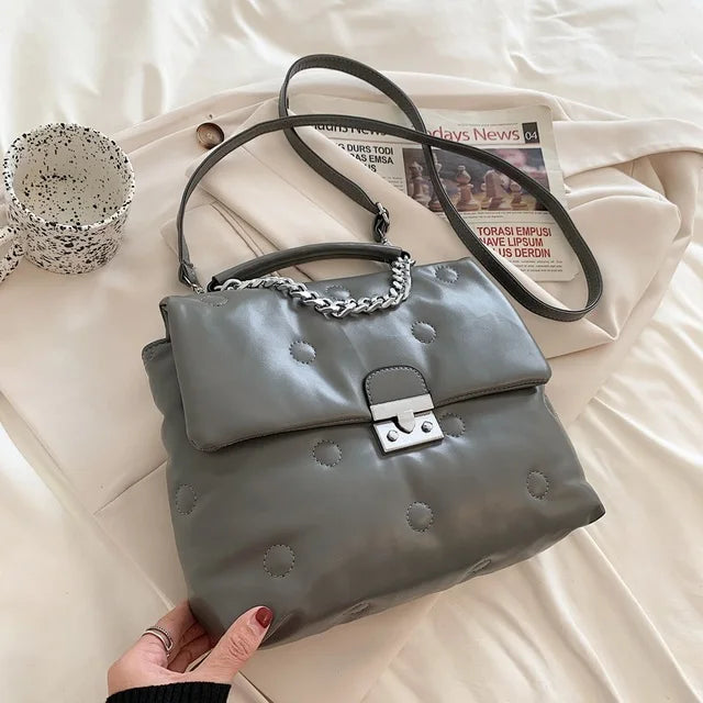 Chain Crossbody Bag for Women Clutch Purses Winter