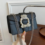 Small Crossbody Bag Chain Shoulder Purse High PU Leather Handbag