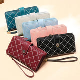 RFID Wallet Women Zipper Walets Leather Clutch Long Wallets Ladies Purse