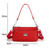 Waterproof Nylon Crossbody Bag for Women Satchel Shoulder Messenger Bags