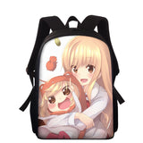 Anime Girl Print School Bags For Girls Women 15 Inch Student Schoolbag