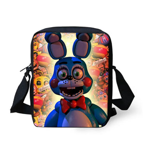 Cartoon Print Messenger Bag for Kids Girls Boys Small School Bag Women Mini