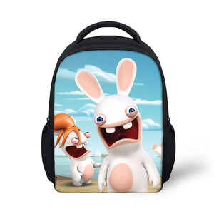 Cartoon Rabbit Pattern Kids School Backpack