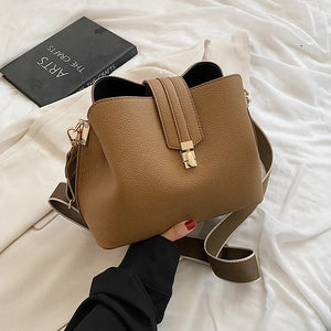 Women's Bucket Shoulder Crossbody Handbag Purses Soft PU Leather Clutches