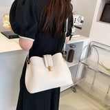 Women's Bucket Shoulder Crossbody Handbag Purses Soft PU Leather Clutches