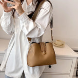 Women's Bucket Shoulder Crossbody Handbag Purses Soft PU Leather Clutches