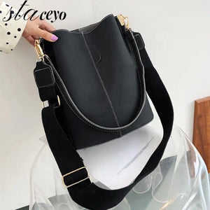 Women PU Leather Shoulder Bag Large Capacity Lady Totes Handbag