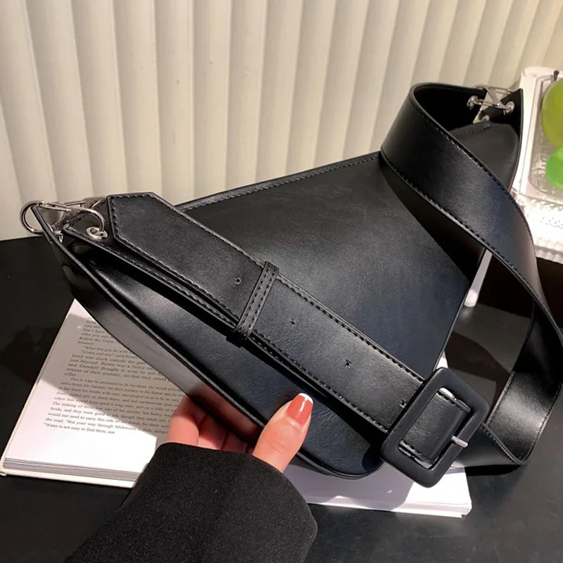 Green PU Leather Women Messenger Bag Crossbody Shoulder Saddle Clutch Handbag