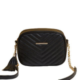 Quilted Shoulder Crossbody Bags Tassel Messenger Bags Small Chain Handbags