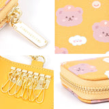Animal Prints Key Bags Soft PU Leather Small Purses Women Mini Keychain Purse
