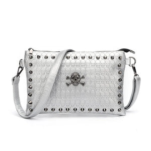 Skull Rivet Women's Crossbody Bag Lady Dinner Shoulder Bag