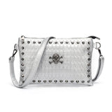 Skull Rivet Women's Crossbody Bag Lady Dinner Shoulder Bag