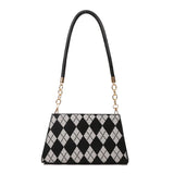 Canvas Women's Chain Crossbody Bag Flap Handbag