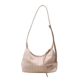 Canvas Women's Shoulder Bag Crossbody Half Moon Handbag