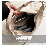 Canvas Women's Shoulder Bag Crossbody Half Moon Handbag