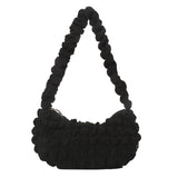 Canvas Crossbody Bag Half Moon Handbag for Women