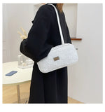 Canvas Women's Shoulder Bag Crossbody Bag Small Square Handbag