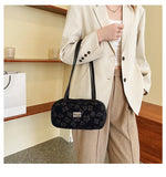 Canvas Women's Shoulder Bag Crossbody Bag Small Square Handbag