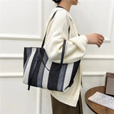 Canvas Women's Shoulder Bag Handbag Large Square Crossbody Bag
