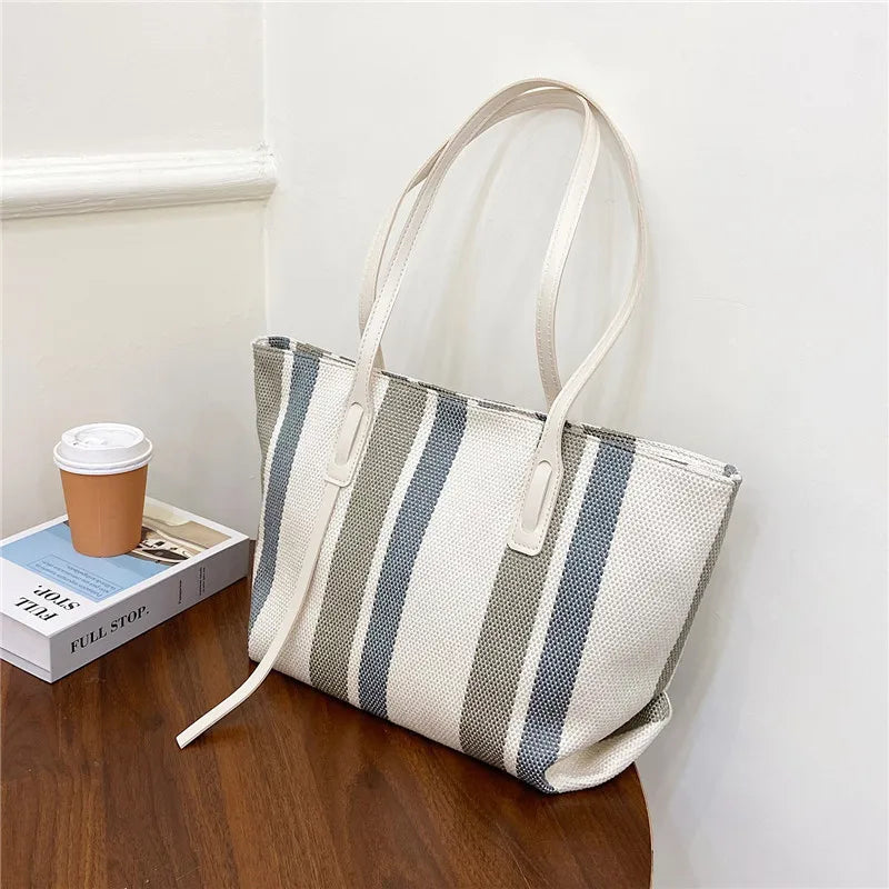 Canvas Women's Shoulder Bag Handbag Large Square Crossbody Bag