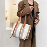 Canvas Women's Shoulder Bag Handbag Large Square Crossbody Bag