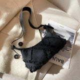 Canvas Women's Small Shoulder Bag Handbag Crossbody Bag