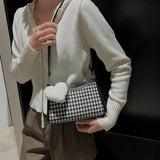 Canvas Women's Shoulder Bag Handbag Small Square Crossbody Bag