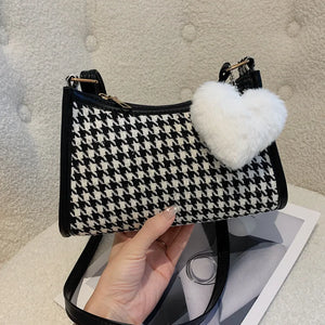 Canvas Women's Shoulder Bag Handbag Small Square Crossbody Bag