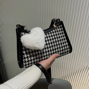 Canvas Women's Shoulder Bag Handbag Small Square Crossbody Bag