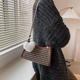 Canvas Women's Shoulder Bag Handbag Small Square Crossbody Bag