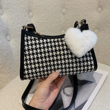 Canvas Women's Shoulder Bag Handbag Small Square Crossbody Bag