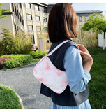 Canvas Women's Shoulder Bag Retro Handbag Small Square Crossbody Bag