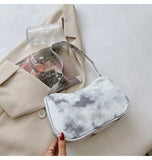 Canvas Women's Shoulder Bag Retro Handbag Small Square Crossbody Bag