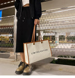 Canvas Women's Shoulder Bag Large Square Crossbody Casual Tote